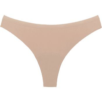 Snuggs Period Underwear Brazilian Light Tencel™ Lyocell Beige chiloți menstruali textili pentru menstruație slabă ieftin