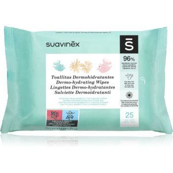 Suavinex Baby Dermo-hydrating Wipes Șervețele umede pentru fata si corp