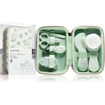 Suavinex Tigers Baby Care Essentials Set Green set pentru îngrijirea copilului