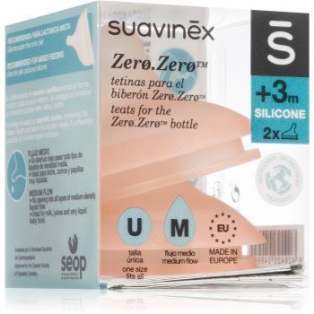 Suavinex Zero Zero Bottle Teat tetină pentru biberon