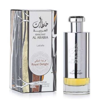 Apa de Parfum pentru Barbati - Lattafa Perfumes EDP Khaltaat al Arabia Royal Delight, 100 ml de firma originala