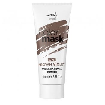 Masca nuantatoare pentru par Color Mask Unic Pro, 8/76 Maroniu-violet, 100 ml de firma original