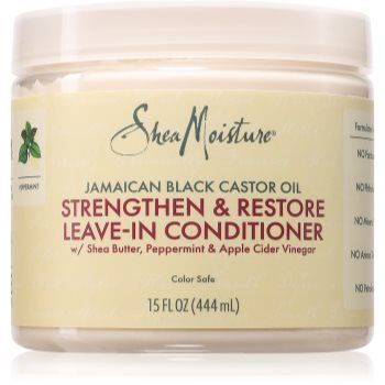 Shea Moisture Jamaican Black Castor Oil Strengthen & Restore balsam (nu necesita clatire) pentru păr creț