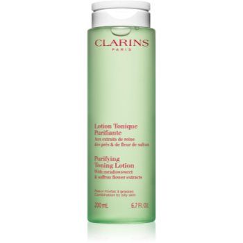 Clarins Cleansing Purifying Toning Lotion tonic pentru curatare pentru piele mixta spre grasa