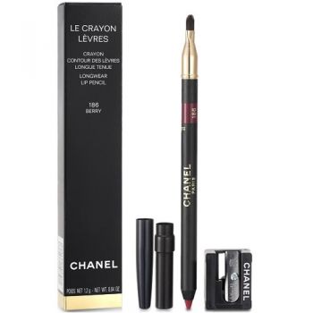 Creion Contur Buze, Chanel, Le Crayon Levres, Longwear, 186 Berry, 1.2 g