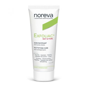 Crema matifianta Noreva Exfoliac Mat&Pore, 30 ml