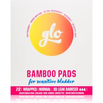 FLO GLO Bamboo Normal absorbante pentru incontinență cu aripioare