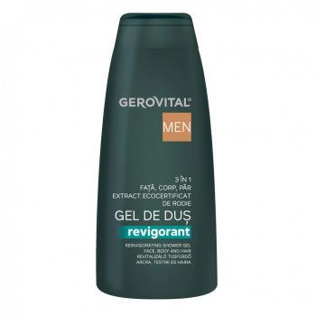 Gel de dus revigorant Gerovital H3 Men (Concentratie: Gel de dus, Gramaj: 400 ml)