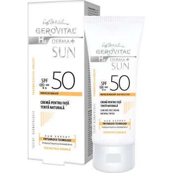 GEROVITAL H3 DERMA+ SUN 46770 CREMA FATA SPF50 TENTA NATURALA 50ML