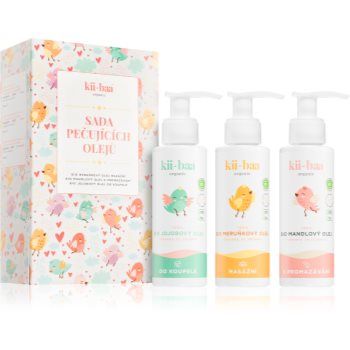 kii-baa® organic Oil Gift Set set cadou (pentru nou-nascuti si copii)