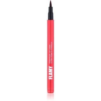 LAMEL Flamy Kissproof Lip Liner creion contur de buze, tip carioca