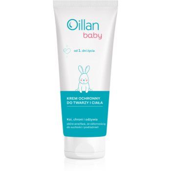 Oillan Baby Face and Body Cream crema protectoare pentru bebelusi pentru fata si corp ieftin