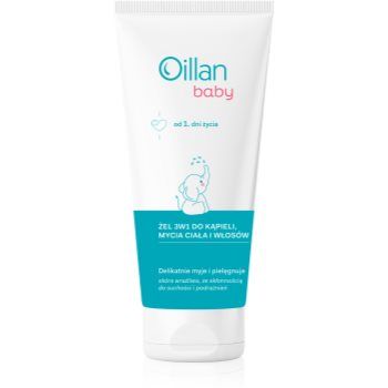 Oillan Baby Gentle Body Wash gel si sampon pentru bebelusi 3 in 1