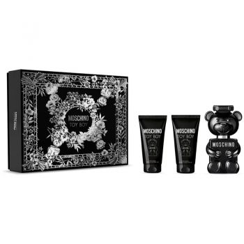 Set cadou Moschino Toy Boy Apa de Parfum, 50 ml + Gel de dus, 50 ml + After Shave Balsam 50 ml