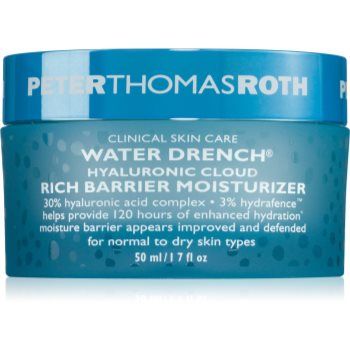 Peter Thomas Roth Water Drench Hyaluronic Cloud Rich Barrier Moisturizer crema bogat hidratanta reface bariera protectoare a pielii ieftina