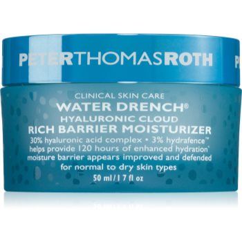 Peter Thomas Roth Water Drench Hyaluronic Cloud Rich Barrier Moisturizer crema bogat hidratanta reface bariera protectoare a pielii