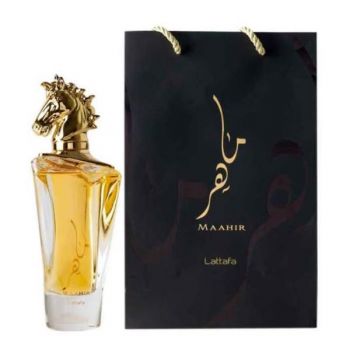 Apa de Parfum Unisex - Lattafa Perfumes EDP Maahir, 100 ml