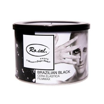 Ceara Film elastica Neagra la cutie metalica Roial, 400 ml