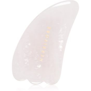 Herbivore Rose Quartz Gua Sha accesoriu de masaj