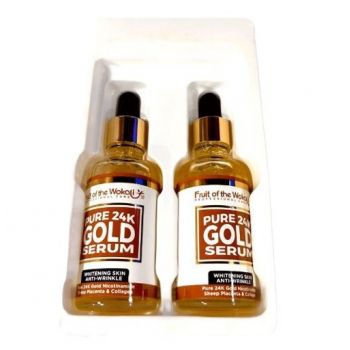 Pachet 2 Seruri Antirid, Wokali, cu Aur 24K si Colagen, 2 x 50 ml