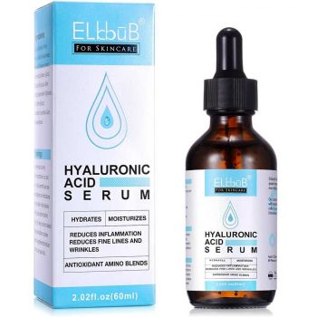Ser Facial Premium cu Acid Hialuronic, Efect Hidratant, Antioxidant si Anti-rid, Elbbub, 60 ml de firma originala