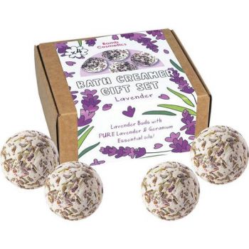 Set Lavender Bath Creamer Bomb Cosmetics, 4x30 g