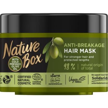 SHORT LIFE - Masca pentru Par Anti-rupere cu Ulei de Masline Presat la Rece - Nature Box Anti-breakage Hair Mask with Cold Pressed Olive Oil, 200 ml