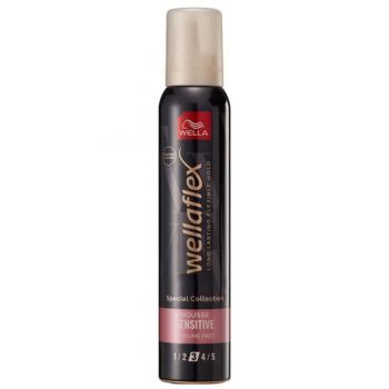 Spuma pentru Par, cu Fixare Puternica - Wella Wellaflex Special Collection Black Mouse Sensitive Perfume Free, 200 ml ieftina