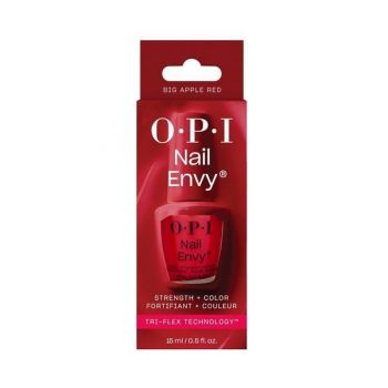 Tratament pentru intarirea unghiilor si culoare, OPI, Nail Envy, Big Apple Red, 15ml