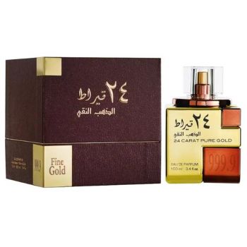 Apa de Parfum pentru Barbati - Lattafa Perfumes EDP 24 Carat Pure Gold, 100 ml