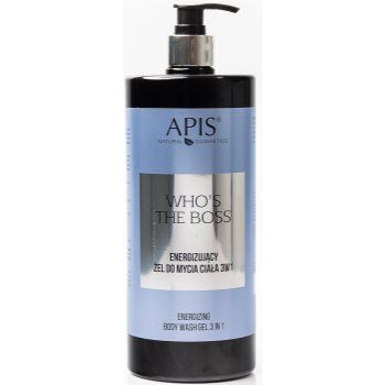 Apis Natural Cosmetics Who's the boss Gel de duș energizant 3 in 1