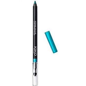 Creion ochi cu aplicator, KIKO, Intense Colour Long Lasting Eyeliner, 12 Metallic Turquoise, 1.2g