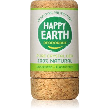 Happy Earth 100% Natural Deodorant Crystal Deo Unscented deodorant