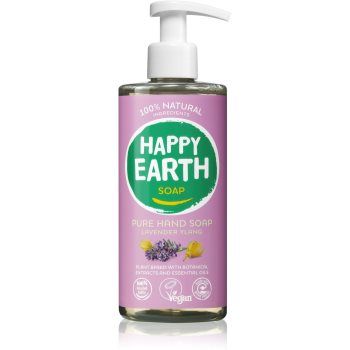 Happy Earth 100% Natural Hand Soap Lavender Ylang Săpun lichid pentru mâini