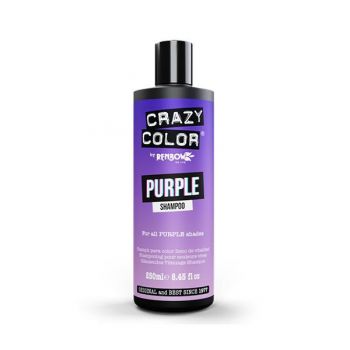 Sampon colorant cu pigmenti violeti Crazy Color 250 ml