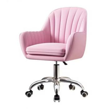 Scaun hidraulic Rotativ cu Spatar Cosmetic Reglabil Salon Infrumusetare Plusat Catifea Roz inaltime reglabila intre 42-52 cm, dimensiuni 90x55cm M4 Scaun hidraulic Rotativ cu Spatar Cosmetic Reglabil Salon Infrumusetare Plusat Catifea Roz inaltime reglabila intre 42-52 cm, dimensiuni 90x55cm M4