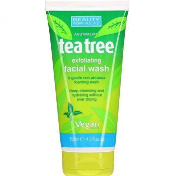 Spuma pentru curatare faciala delicata cu Ceai Verde Australian, Beauty Formulas, 150 ml ieftin