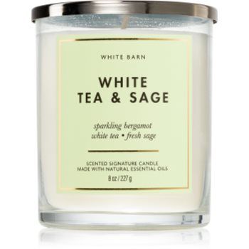 Bath & Body Works White Tea & Sage lumânare parfumată de firma original
