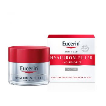 Crema de noapte cu efect de lifting Hyaluron Filler Volume Lift Eucerin, 50 ml ieftin