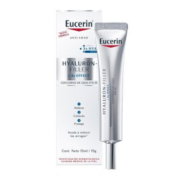 Crema pentru conturul ochilor cu efect triplu anti-imbatranire Hyaluron Filler 3 X Effect Eucerin, 15 ml ieftin