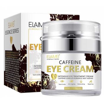 Crema tratament premium pentru ochi cu Extract de Cafea, Efect Anti-Imbatranire si Anti-Cearcan, Elaimei, 50 ml ieftina