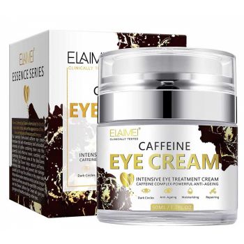 Crema tratament premium pentru ochi cu Extract de Cafea, Efect Anti-Imbatranire si Anti-Cearcan, Elaimei, 50 ml