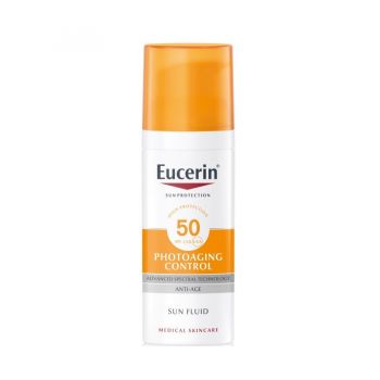Emulsie antirid SPF 50+ Sun Protection Eucerin, 50 ml de firma originala