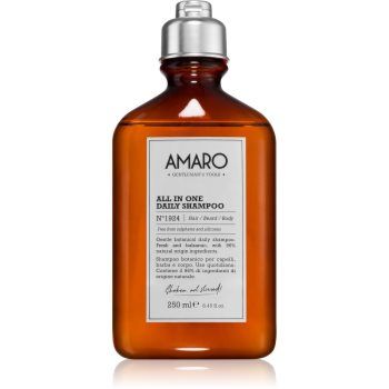 FarmaVita Amaro All In One sampon pentru curatare pentru păr, barbă și corp