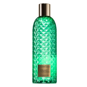 Gel de dus Gemstone, Green Bergamota Vivian Gray, Unisex, 300 ml de firma originala