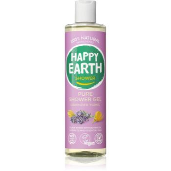 Happy Earth 100% Natural Shower Gel Lavender Ylang gel de duș