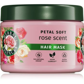 Herbal Essences Rose Scent Petal Soft mască nutritivă pentru păr foarte uscat Herbal Essences Rose Scent Petal Soft mască nutritivă pentru păr foarte uscat