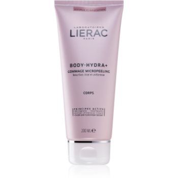 Lierac Body-Hydra+ crema exfolianta cu microgranule.