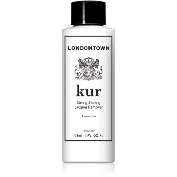 LONDONTOWN Kur Strengthening Lacquer Remover dizolvant pentru oja