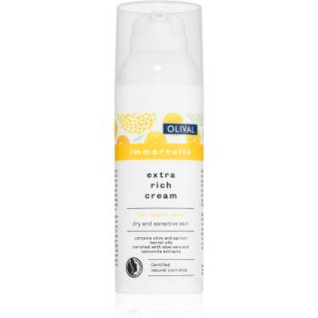 Olival Immortelle crema de noapte nutritiva pentru ten uscat și sensibil